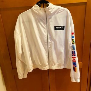 White world wide rain jacket